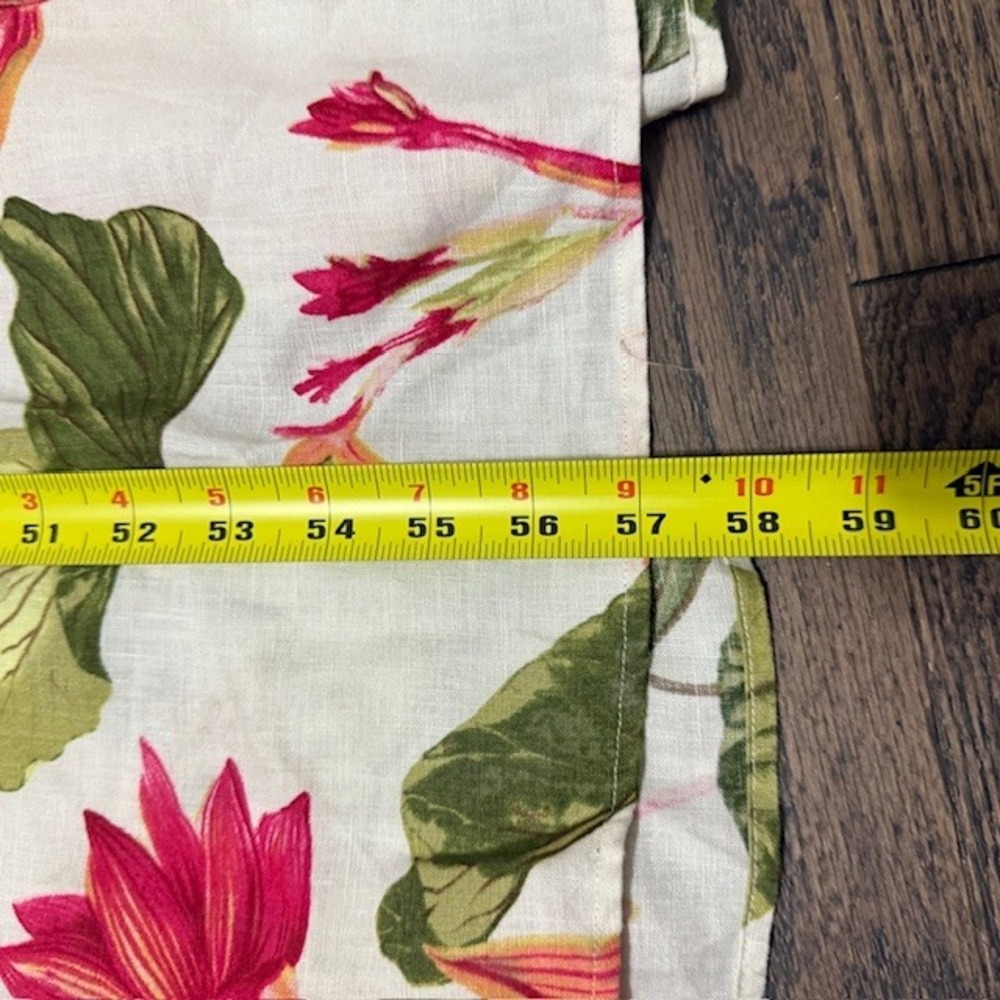 Tommy Bahama Linen Halter Maxi Dress Tropical Floral Print Medium - Picture 6 of 8